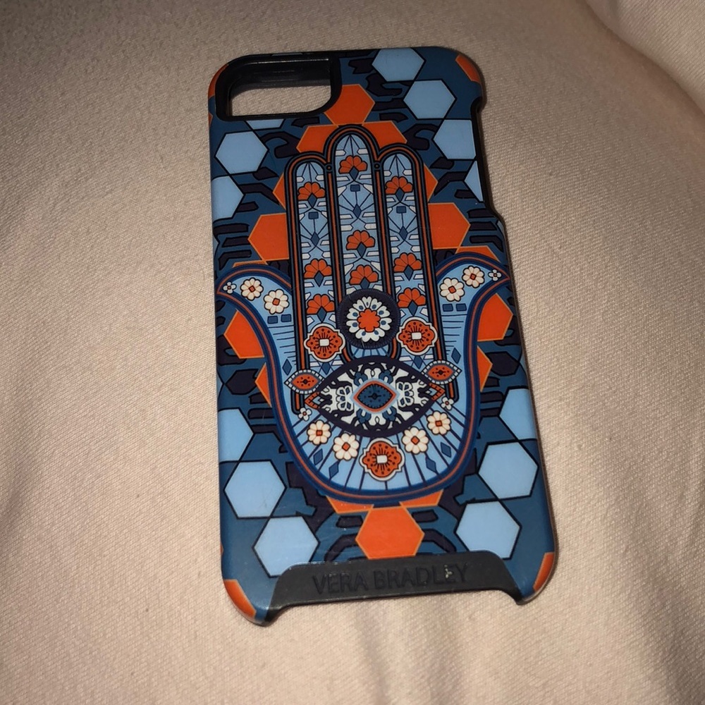 Blue and Orange print phone case